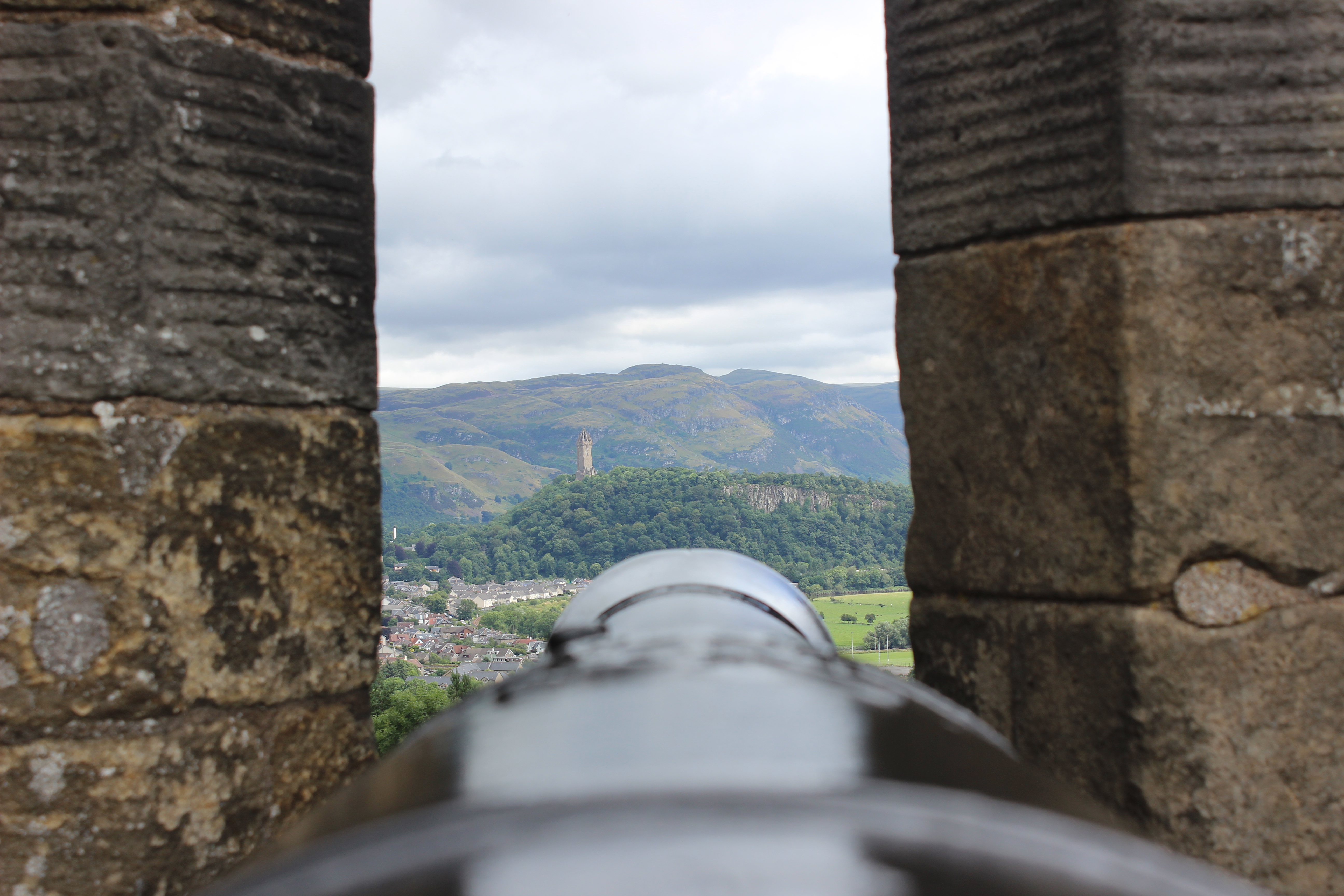 wallace monument from stirling castle